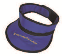 Collar protector de caucho de plomo de rayos X