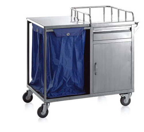 Stainless Steel Foldable Linen Trolley