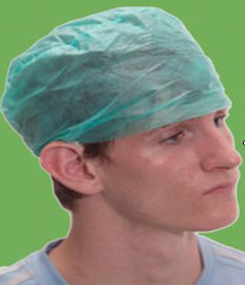 Casquette de docteur jetable non-tissée de pp 30gsm 64x13cm