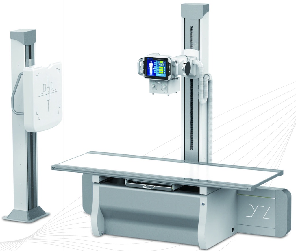 Floor-mounted 65KW Digital Radiography System