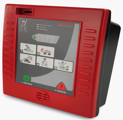 Portable AED defibrillator