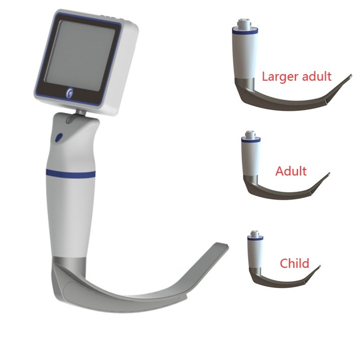 Larynscope vidéo avec 3 lames réutilisables