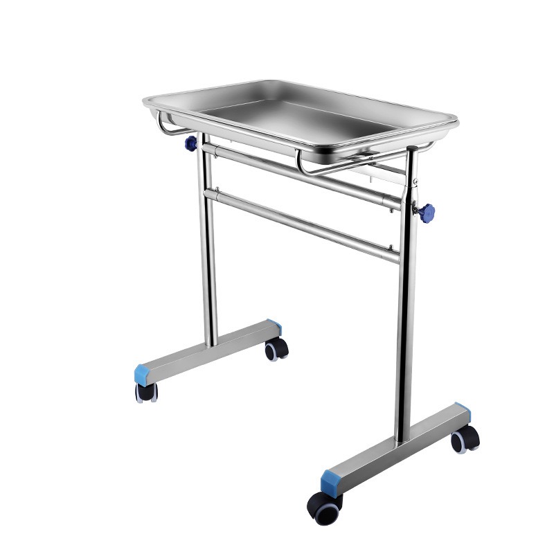 Mayo cart with tray 45*35cm, height adjustable 60-120cm