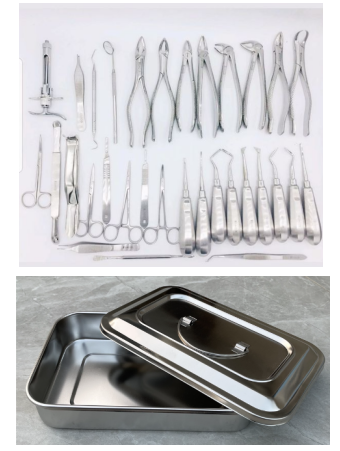 Kit de instrumentos para cirugía dental, 35 piezas