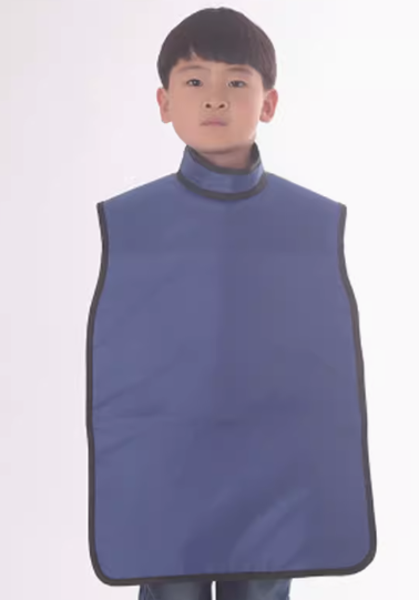 Xray Protective Lead Rubber High Collar Waistcoat Apron For Children Usage