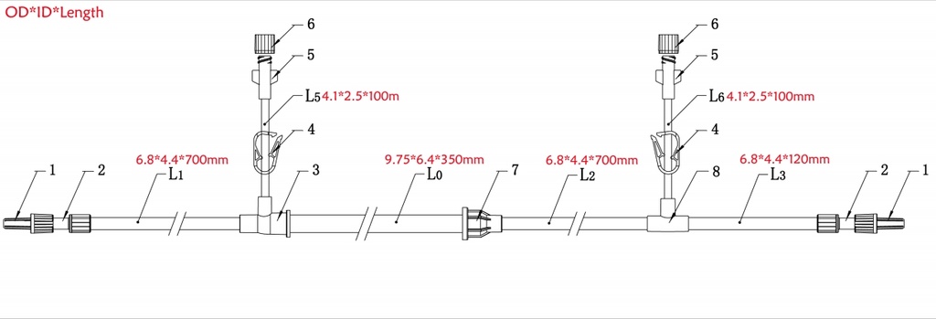 Substitution fluid line