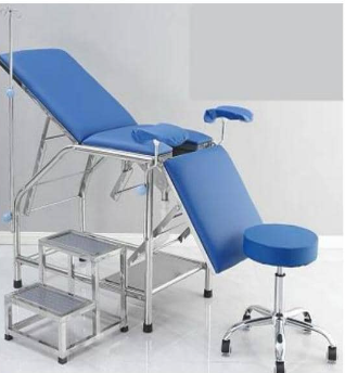 Gynecological examination table + infusion stand + footrest + doctor’s chair