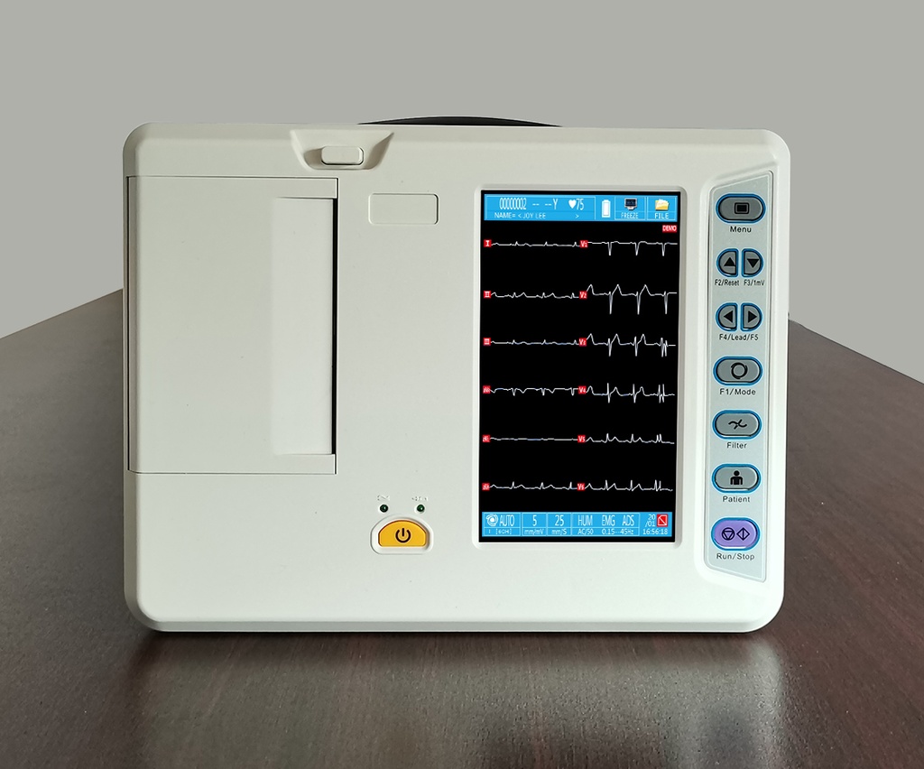 Máquina de monitorización ECG EKG de 6 canales y 12 derivaciones