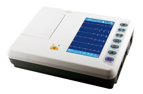 6 six channel 12 leads ECG EKG monitor machine