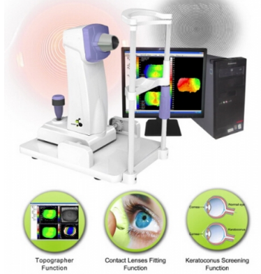 Corneal topography instrument