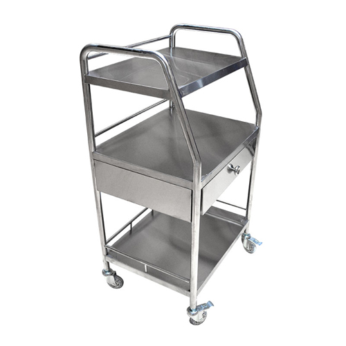 [CCFW04] stainless steel medical trolley cart 3 Layer