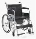 [CCF-F911] Chrome manual Commode wheelChair with soft cushion