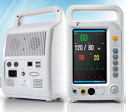 [CCM-8000A] Monitor de paciente multiparamétrico, manguito y tubo NIBP, cable y electrodos ECG, sensor SpO2, cable de alimentación, manual del operador