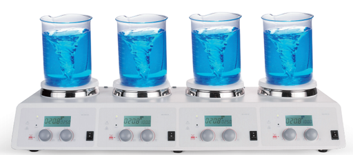 [CCM-H340-S4] LCD 4-Channel Digital Magnetic Hotplate Stirrer