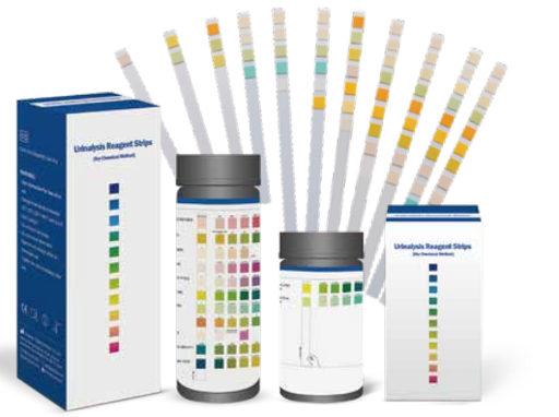 [CC22062307] URS-11 test strips(URO/BLD/BIL/KET/LEU/GLU/PRO/pH/NIT/SG/VC