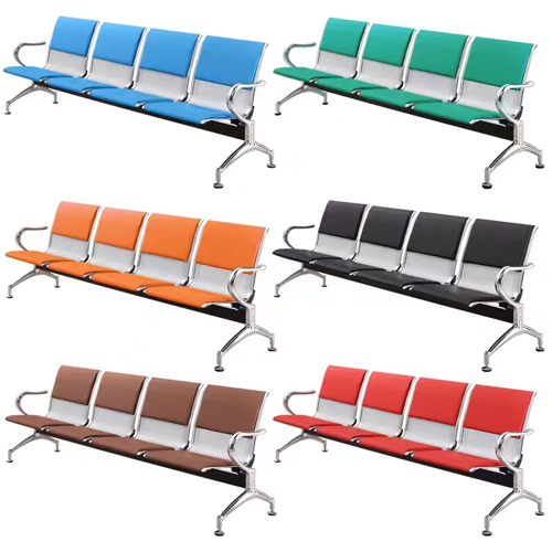 [CC23020304] 4 Seats Steel Waiting Chair with Soft 